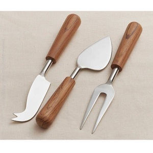 Newly Designed <b>Cheese</b> <b>Knife</b> <b>Set</b> With Wood Handle Heart Shape <b>Knife</b> <b>Cheese</b> Serving Fork Spreader For Home Hotel Wedding Tableware - Product Image 1
