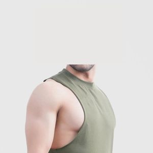 เสื้อกล้ามออกกำลังกายผู้ชายแบบแห้งเร็วสั่งทำขายส่ง – เสื้อยืดออกกำลังกายแบบไม่มีแขนสำหรับเพาะกายและฟิตเนส - Product Image 4
