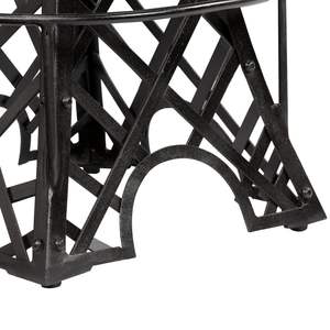 Ensemble de 2 tabourets de bar marron et noir - Product Image 3