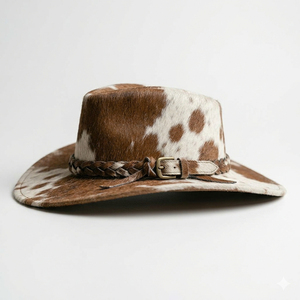 Customized High Quality Cowhide Leather Hat Adult Genuine Leather Hats <b>Cowboy</b> Hats Leather <b>Top</b> Caps - Product Image 1