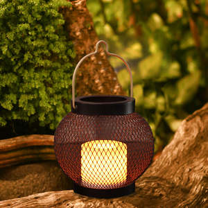 Modern Black Metal Mesh <b>Lantern</b> Hanging <b>Outdoor</b> <b>Candle</b> Holder Wire Decorative Garden Patio Tabletop Moroccan Wedding Stylist - Product Image 2