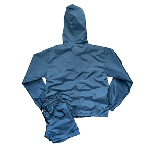 <b>Wind</b> <b>Breaker</b> Sets Windproof Men Polyester Nylon Windbreaker Short Tracksuit Zipper Jackets and Shorts Two Piece Set - Product Image 1
