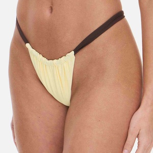 Conjunto de Bikini de Lujo de 3 Piezas para Niñas, Tejido de Spandex/Poliéster, Cintura Alta, con Aros, Ecológico, Traje de Baño para Mujer - Product Image 4