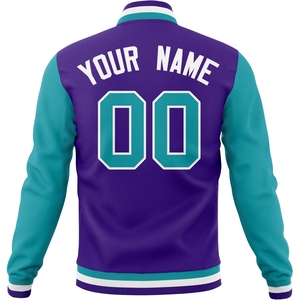 <b>Men</b> Wool Varsity <b>Jacket</b> Navy Blue Hooded Breathable <b>Letter</b> T Embroidered Patch Design Stand Collar Regular Fit - Product Image 5