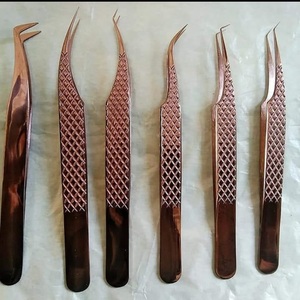 Pinzas para Pestañas y Cejas Vired Impex VI-078 de Acero Inoxidable, Duraderas, con Punta Puntiaguda de Precisión, Suaves, 10 mm de Longitud, Logotipo Personalizado - Product Image 6