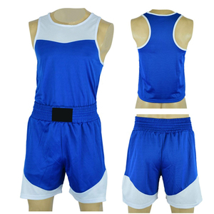 Conjunto de Uniforme de Boxeo Personalizado, Chaleco y Pantalones Cortos, 100% Poliéster - Product Image 1