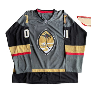 Camisetas de Hockey sobre Hielo Personalizadas con Transferencia de Calor, Uniformes al por Mayor de Fábrica, 100% Poliéster, Secado Rápido, Antibacterianas y Transpirables - Product Image 2