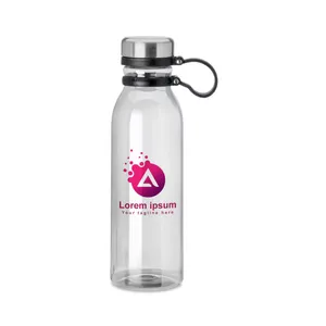 RPET Transparent 800ml Water <b>Bottle</b> with SS Lid and Carry Handle-TM-047 for Travel & Outdoor Use - Product Image 2