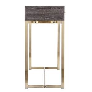 Modern Decorative Iron Frame Rock Slab <b>Console</b> <b>Table</b> Foldable <b>Slim</b> <b>Table</b> for Entryway Display and <b>Storage</b> - Product Image 2