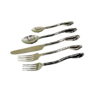 Ensemble de couverts en acier inoxydable intemporel de fabrication OEM, design moderne pour les repas et les rassemblements quotidiens - Product Image 1