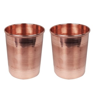 Minimalist Pure Copper Glass for Daily Hydration Ayurveda Wellness Drinkware High-Quality Restaurant & Home Supplies - Product Image 4