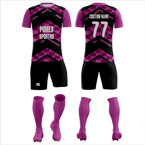 Uniforme de Fútbol Personalizado de Secado Rápido y Transpirable para Hombre y Mujer, Conjunto Profesional de Camiseta y Pantalones Cortos de Fútbol, 100% Poliéster - Product Image 2