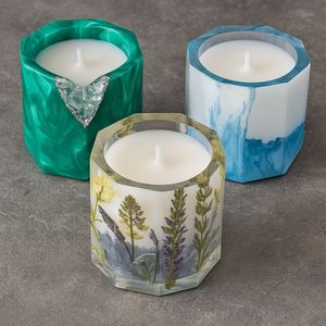 Porte-bougie en résine tendance avec un design artistique pour la décoration de table et l'amélioration de l'intérieur - Product Image 6