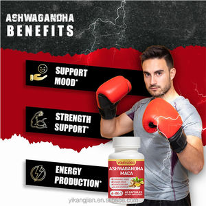 Gute Qualität Bio Maca Wurzel Mit 300mg Ashwagandha Höchste Potenz Kurkuma Maca Wurzel Kapseln für Männer - Product Image 4