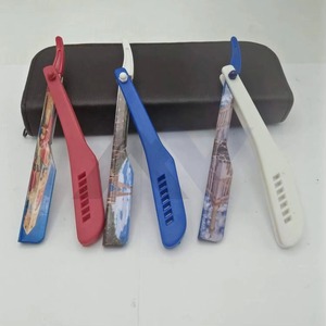 Rasoir droit professionnel élégant et confortable avec manche en plastique, pour le visage et le corps, lame en acier inoxydable, shavette - Product Image 3
