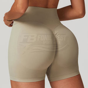 Pantalon de sport sans couture léger pour femme, taille haute élastique, coupe froncée, séchage rapide, extensible dans les quatre sens, longueur intégrale - Product Image 3