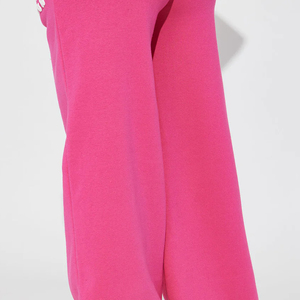 Conjunto Deportivo Informal de Mujer para Todas las Temporadas, Tejido Transpirable de Felpa, Sudadera con Estampado Puff y Pantalones Deportivos - Product Image 5