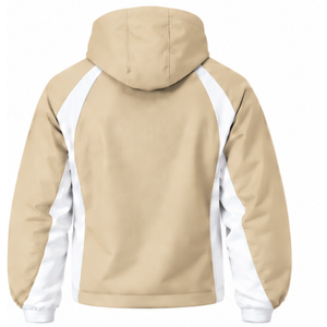 Conjunto Deportivo Personalizado con Capucha Blanca, Chaqueta con Cierre Completo, Pantalones de Pierna Recta, Ropa Deportiva de Entrenamiento, Uniforme de Dos Piezas - Product Image 4