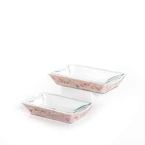 Bandeja de servir con incrustaciones de nácar, rectangular, con asa, ecológica, apta para lavavajillas, decoración para el hogar y bodas, platos y vajilla. - Product Image 3