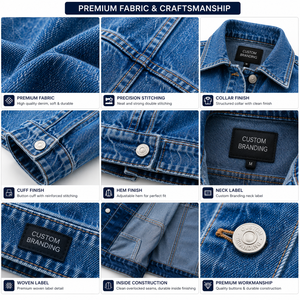 2025/2026 Trendy Women's Classic <b>Denim</b> Jacket Stylish Durable Everyday Wear Knitted Breathable Crafted Premium Cotton Vintage - Product Image 6