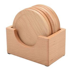 Ensemble de sous-verres en bois élégants alliant fonctionnalité, durabilité et attrait décoratif pour les intérieurs - Product Image 6