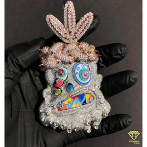 จี้การ์ตูนพรีเมียมประดับเพชร VVS มอยส์ซาไนต์ และเงินแท้ 925 - Product Image 3