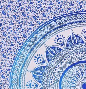 Manta de algodón con estampado de mandala floral, doble tapiz para colgar en la pared, sábana estampada, decoración para el hogar de varios estilos, por consignantes indios - Product Image 3