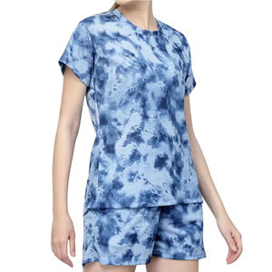 Conjunto de Dos Piezas de Algodón 100% para Mujer a Precio Económico, Ropa de Moda, Conjunto Informal de Camiseta Corta para Mujer - Product Image 3