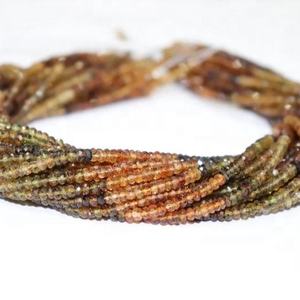 AAA Petro Indian Gem Store Tourmaline Faceted Rondelle <b>Beads</b> 3.5 mm 13 Inches Strands Natural Gemstone Jewelry Making Wholesale - Product Image 5