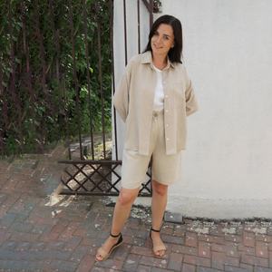 Shorts de sport taille haute personnalisés pour femmes avec logo, pour le yoga, la course à pied, avec poches, pour la salle de sport et les activités de plein air - Product Image 1