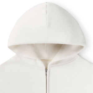 Sudadera con Capucha de Felpa de Algodón Grueso SAAR INDUSTRIES para Hombre, Talla Grande, Color Blanco Sólido, Estilo Casual Urbano, Color y Talla Personalizables, Invierno - Product Image 4