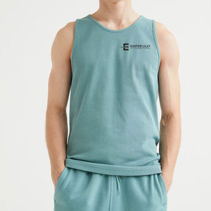 Factory Direct Men's Cotton Tank <b>Top</b> Custom Logo Sleeveless Gym Workout Running Casual Sports Wear OEM ODM Wholesale - Product Image 1