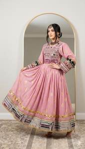 Afghani Kuchi Maxi <b>Dress</b> Women Custom Colors Floral Print Embroidery Long Sleeves Wedding Party Casual <b>Dresses</b> Ladies Wholesale - Product Image 6