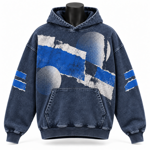 Sudadera con Capucha Unisex Extra Grande, Color Sólido, Logotipo Bordado y en Relieve, Bolsillo Delantero, Tejido Casual, 100% Algodón, Ropa de Otoño - Product Image 6