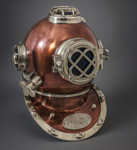 Réplica del Casco de Buceo Mark V de la Marina de los Estados Unidos, Casco de Buceo en Aguas Profundas de Cobre Antiguo, Decoración Náutica Marítima Vintage Estilo Steampunk - Product Image 6