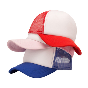 Adult Fashionable Plain Trucker <b>Hat</b> Mesh Baseball Cap for Casual Summer Outdoor Sports Sublimation Blank Cap for Outdoor - Product Image 1