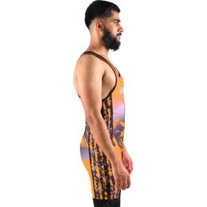 Blaze Fight Wear Custom Sportswear Tight Gym Singlet Wrestling Sleeveless <b>Bodysuit</b> Knitted Washed Breathable Sublimation Blank - Product Image 4