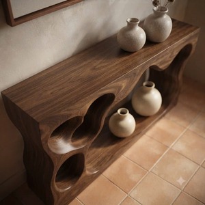 Eco-Friendly Handmade Contemporary Apartment Decor Natural Solid Wood Console <b>Tables</b> Unique Design Luxury <b>Wooden</b> Furniture Hotel - Product Image 3