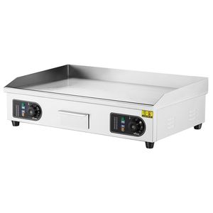 Commercial 2800W Electric <b>Griddle</b> Stainless Steel Countertop <b>Flat</b> <b>Top</b> Grill Adjustable Temp Electric Grills Electric <b>Griddles</b> - Product Image 6