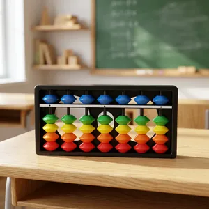Ábaco de Plástico Educativo Ligero de 7 Varillas, Color Marrón, Herramienta de Conteo Matemático para Niños y Estudiantes, Ayuda de Aprendizaje para el Hogar/Escuela/Aula - Product Image 4