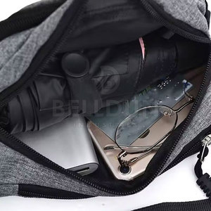 Sac banane imperméable unisexe au design compact, style décontracté urbain, sac de taille bandoulière en promotion - Product Image 6