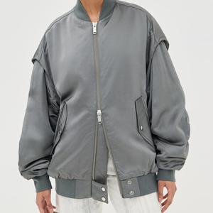 Vestes en satin pour femmes de haute qualité fabriquées en usine, produit le plus vendu, vêtements décontractés, veste en satin à manches longues pour femmes - Product Image 6
