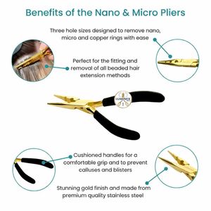 Nano and <b>Micro</b> Pliers for Hair <b>Extensions</b> - Product Image 2
