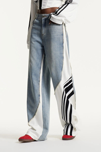 Pantalones Vaqueros Anchos Unisex con Estampado de Grafiti 3D, Pantalones de Mezclilla de Pierna Ancha con Diseño Artístico - Product Image 6