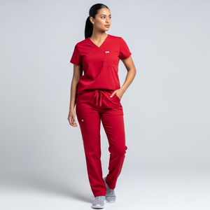 Conjunto de Uniformes Médicos Personalizados para Enfermeras de Hospital, 2 Piezas, con Cuello Alto y Manga Corta, Venta al Por Mayor - Product Image 6