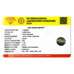 Certified Natural Catseye 4.8 Carat Loose Gemstone for Fine Jewelry - Product Image 4
