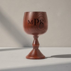 Vaso de Vino de Madera Premium con Logotipo Personalizado, Taza de Madera Sostenible, Regalo Promocional para Proyectos de Marca Corporativa - Product Image 3