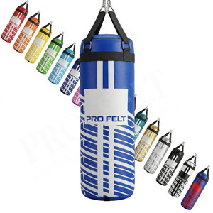 Cowhide Leather High Performance <b>Boxing</b> Punching Bag for Gym MMA Muay Thai Kickboxing Training Durable Fitness Gear Punching Bag - Product Image 1