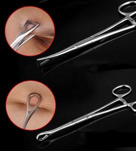 Pince à percer les oreilles, outil chirurgical, kit manuel, style classique, unisexe, en acier inoxydable, équipement de perçage de bijoux, certifié CE - Product Image 3