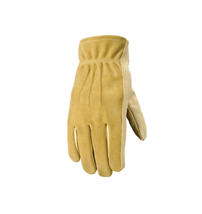 EN420 Certified Leather Driver Safety Gloves Elastic Wristlet Durable Abrasion Resistant <b>Fire</b> Proof Anti-Impact Level 3 10 Inch - Product Image 5